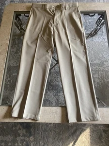 Haggar Cool 18 Pro hellbraun beige gerade Passform Herrenhose Größe 34W x 29L - Bild 1 von 10