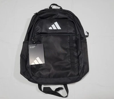 Adidas Excel 7 Backpack Black White School Laptop Book Bag Unisex JK3411 - Image 1 of 4