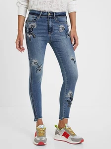 Desigual Jeans Größe 32 wie neu mit Perlen und Accessoires - Bild 1 von 3