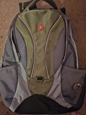 Swissgear Green Gray Backpack Travel - Image 1 of 4