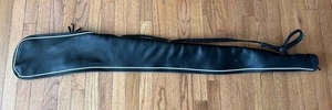 Estuche largo para rifle cabeza roja de colección 49" largo vinilo cuero negro rojo interior LEER - Imagen 1 de 24