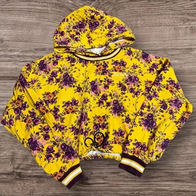 Sudadera con capucha recortada floral Juicy Couture para mujer S Pullover Foto 1 de 4