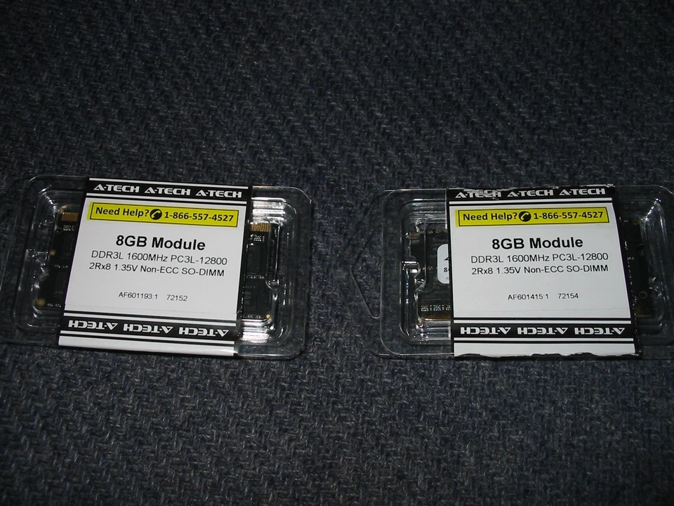 A-Tech 16GB (2x8GB) DDR3/DDR3L 1600MHz PC3L-12800 (PC3-12800) CL11 SODIMM 2Rx... - Image 1 of 1