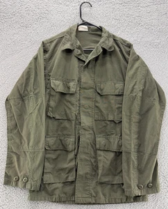 US Military Vietnam-Era Coat Combat Jacket Small Long OG-107 100% Cotton Field - Picture 1 of 9