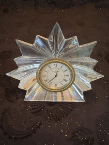 Orologio da comò da scrivania Waterford Crystal Starburst - Foto 1 di 5