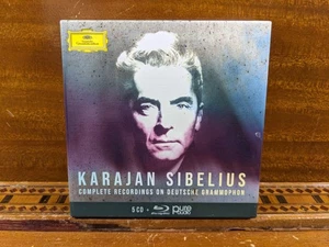 Karajan Sibelius Complete Deutsche Grammphon 5CD + Blu-Ray Audiophile Symphonies - Picture 1 of 4