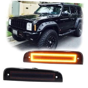 ??????? 2 Stück LED Jeep Cherokee XJ 1997-2001 Smoked Lens + Amber Light - Bild 1 von 7