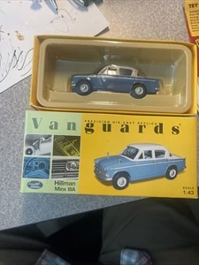Vanguards Hillman Minx IIIA Azure Blue Pearl Grey VA06802 1:43 Diecast Model Car - Picture 1 of 9