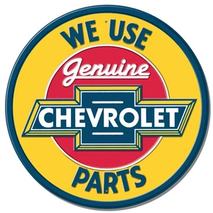 Chevy Originalteile Chevrolet Prägeschild Wanddekor 11,75" Zoll Made in USA - Bild 1 von 3