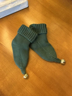 Botines Pottery Barn Kids Elf 0-3 meses verdes nuevos sin etiquetas ob Foto 1 de 4