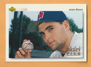 Jared Baker High Desert Mavericks auto firmado 1992 cubierta superior Carolina del Sur - Imagen 1 de 2