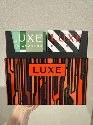 Luxe Boxed Set of 11 Int'l City Travel Guides Accordion Folded in Plastic Sleeve - Image 1 of 2