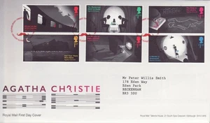GB Stamps First Day Cover Agatha Christie, Poirot, Marple, crime book SHS 2016 - Picture 1 of 1