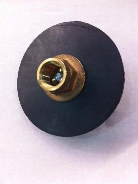 ÉMBOLO DE BORDILLO DE FUERZA DE 4" DE ALTA RESISTENCIA GOMA REFORZADA ACCESORIO DE LATÓN SE ADAPTA A TUBERÍA DE 1/2" Foto 1 de 1