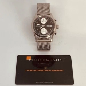 HAMILTON Khaki Field Auto Cronógrafo Reverso Panda H71466733 Funciona - Imagen 1 de 8