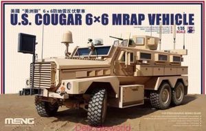 Meng Model 1/35 SS-005 U.S. Cougar 6x6 MRAP Vehicle Super War Military Models - Picture 1 of 9