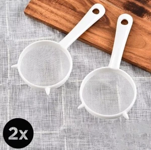 2x Heavy Duty Kunststoff Tee Kaffee Saft Mehl Flüssigkeit Sieb Mesh Filter Sieb - Bild 1 von 5