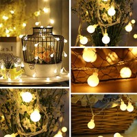 Warm White 10m LED String Fairy Ball Lights Plug In Christmas Home Party Decor