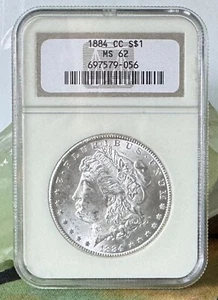 🔥1884 CC Morgan Silver Dollar NGC MS-62 SPECTACULAR “Proof Like” Finish! WOW! - Picture 1 of 6