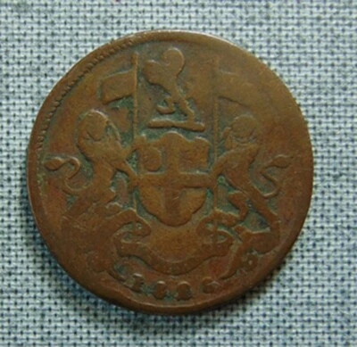 1828 BRITISH EAST INDIES MALAYSIA PENANG COIN ~ MADRAS MINT INDIA ~ LOW MINTAGE - Image 1 of 3