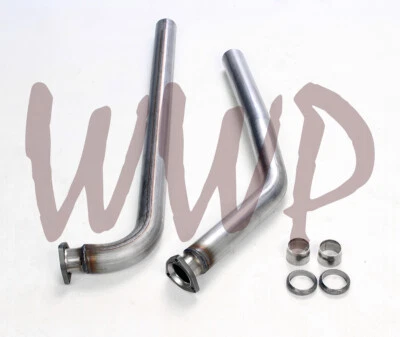 2.5" Stainless Steel Dual Manifold Exhaust Pipe Kit For 64-74 GM A & F Body V8 - Image 1 of 3