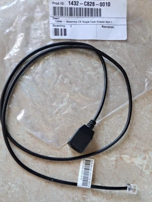 NCR Terminal Port Adapter Cable for CX5 CX7 to 12V Cash Drawer 1432-C828-0010 - Image 1 of 4
