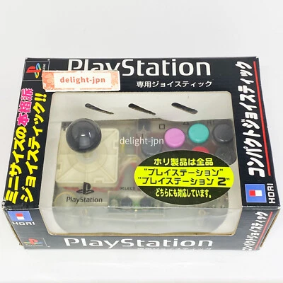 HORI COMPACT JOY STICK Clear White Fighting Controller HPS-29 PS1 2 Playstation - Image 1 of 4