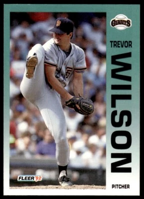 1992 Fleer Baseball Card Trevor Wilson San Francisco Giants #651 - Image 1 of 2