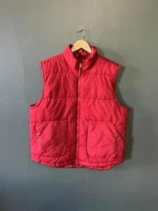 St. Johns Bay Womens Red Quilted Sleeveless Puffer Vest Size Large - Picture 1 of 3