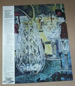 1974 print ad - Waterford Crystal Glass glassware vintage advertising page - Picture 1 of 1