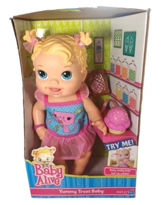 New Baby Alive Yummy Treat Baby Doll Ice Cream Cone 2012 Box Distressing - Picture 1 of 13