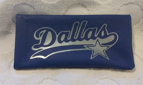 New Dallas Cowboys Eyeglass Sunglass Case * Blue And Silver Cover