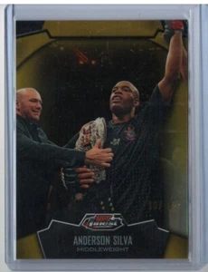 2012 Topps UFC Finest Gold Refractor #1 Anderson Silva (20/88) - Picture 1 of 2