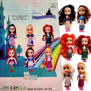 6 pz Bambola Principi alla Moda set di bambole 16 cm con scarpe abiti nuovi premium - Foto 1 di 6