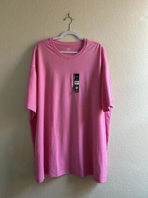 Athletic Works Mens Pink Moisture Wicking Tri-Blend T-Shirt Size 4XL (58-60) NEW - Image 1 of 4
