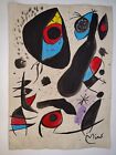 Joan Miro Painting Drawing on Old Paper Signed Stamped 3