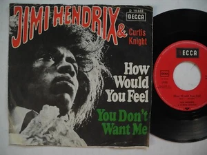 JIMI HENDRIX How Would You Feel /You Don't Want Me 45 7" single 1967 Germany VG+ - Imagen 1 de 2