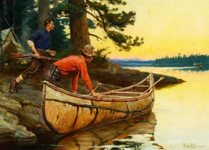 Hunters Getting Ready to go after a Moose by Phillip Goodwin - Picture 1 of 1