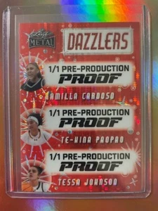 2024 Leaf Metal Women of Sport “Dazzlers” Proof Red Pulsar 1/1 (Basketball) - Picture 1 of 2