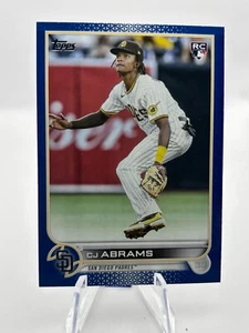 CJ ABRAMS 2022 TOPPS BLUE BORDER ROOKIE SAN DIEGO PADRES #US34 JC - Bild 1 von 2