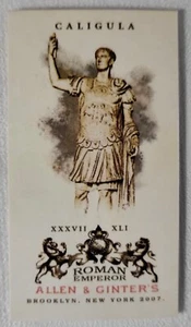 2007 Topps Allen & Ginter's Roman Emperors Mini Card Caligula #E4 - Picture 1 of 2