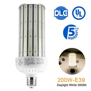 UL Listed 200W LED Corn Cob Light Bulb For Warehouse Garage 5000K E39 Large Base - Picture 1 of 12