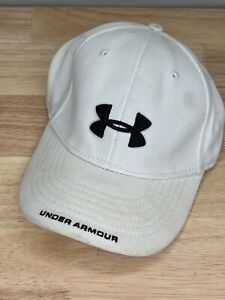 Under Armour Hat Youth Size White Adjustable Strap Baseball Cap One Size Sports