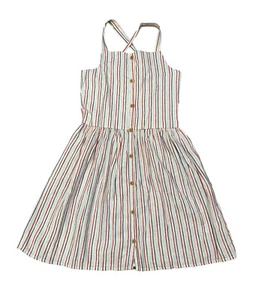 Oshkosh B'gosh Kid Button-Down Fashion Sun Dress NWT Size 14 Striped - Picture 1 of 7
