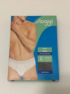 Sloggi Midi x2 Medium Grey Ever Fresh men's under ware GB 34 - Picture 1 of 4