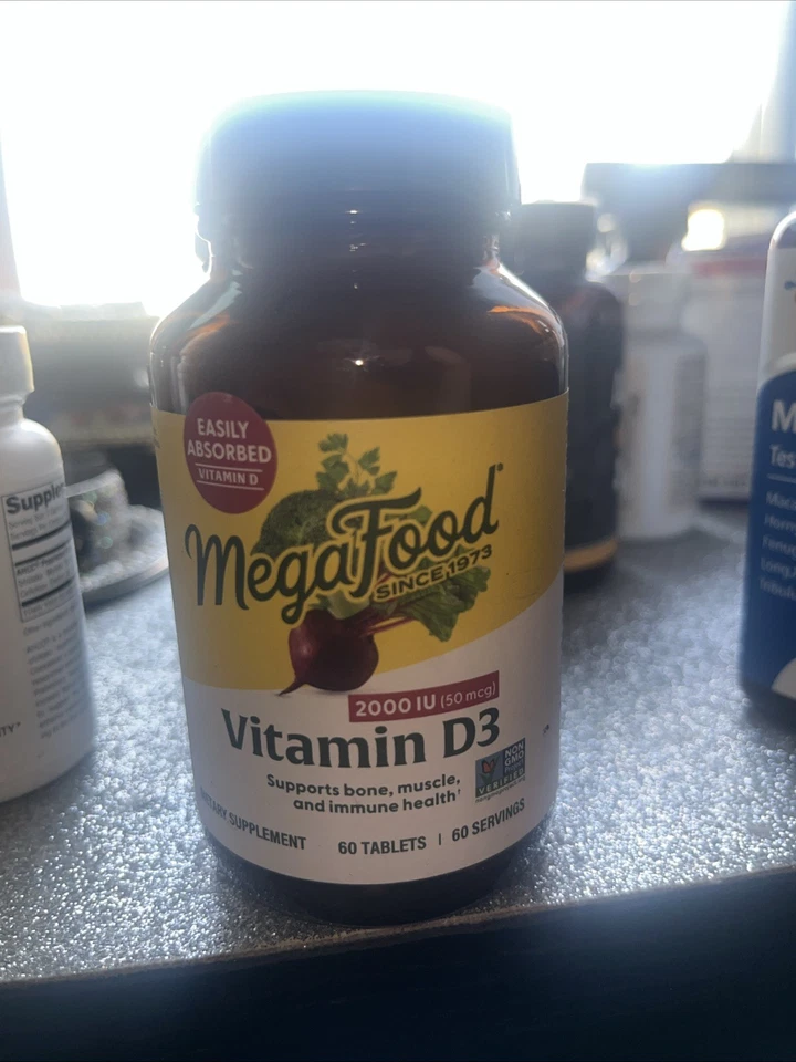 MegaFood Vitamin D-3 2000 IU 60 Tablet Ex 27 - Image 1 of 1