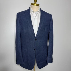 Giacca cappotto sportivo blazer misto lana blu uomo Tommy Hilfiger 42L - Foto 1 di 10