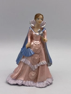 Papo QUEEN w/WAND Blue Cloak Pink Gown Princess Lady Fantasy Figure 2008 - Image 1 of 4