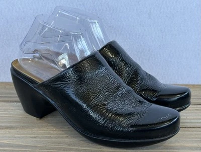 Zapatos zueco Naot Mule charol negro para mujer talla 40/9 Comfort City Foto 1 de 4
