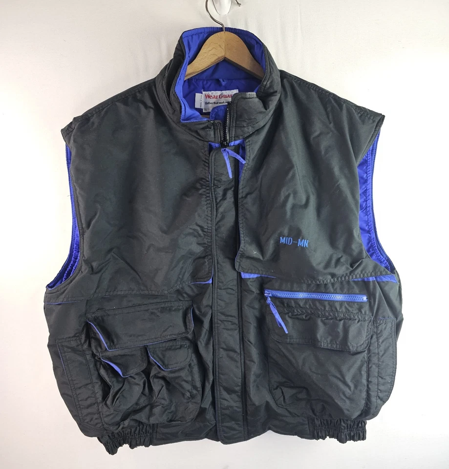 Wearguard Waterproof Coated Polyester Filled Men's Work Vest Jacket Size 2XL - Image 1 of 4